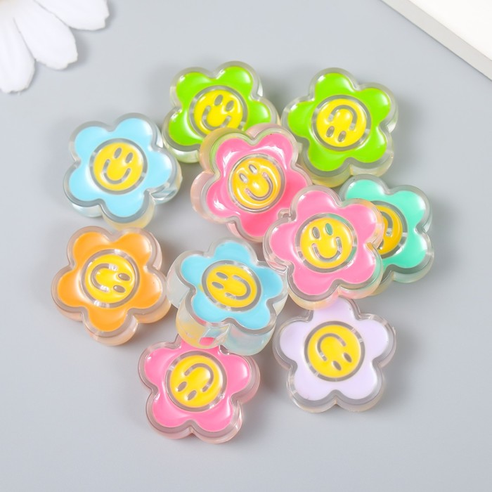 Бусина для творчества Арт Узор акрил Цветочек-смайл микс 2,6х2,6х0,8 см, 10шт, Разноцветный
Бусина для творчества Арт Узор акрил Цветочек-смайл микс 2,6х2,6х0,8 см, 10шт, Разноцветный