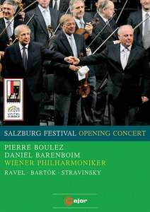 Salzburg Festival 2008 Opening Concert - Ravel, M. / Bartok, B. / Stravinsky, I., 1 DVD
Salzburg Festival 2008 Opening Concert - Ravel, M. / Bartok, B. / Stravinsky, I., 1 DVD