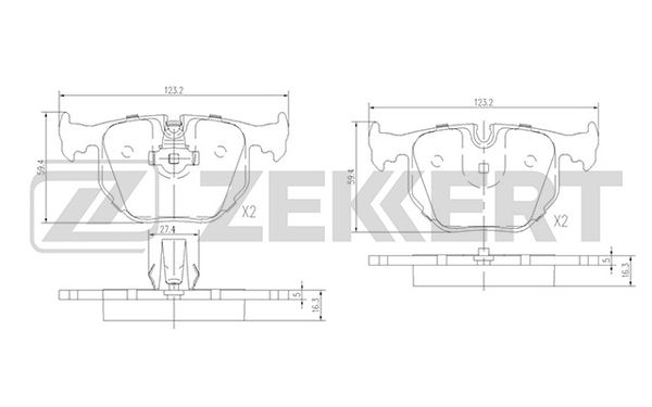 Колодки тормозные BMW 3 (E46) 99-, 5 (E39) 98-, 7 (E38) 94- задние дисковые (GDB1530) Zekk
Колодки тормозные BMW 3 (E46) 99-, 5 (E39) 98-, 7 (E38) 94- задние дисковые (GDB1530) Zekk