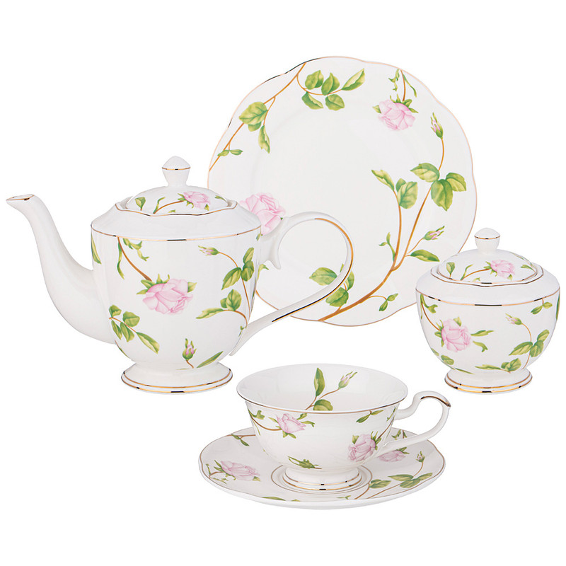 Чайный сервиз 20 предметов фарфор Lefard Rose valley 1100/300/270мл 275-1254, Белый, травинка
Чайный сервиз 20 предметов фарфор Lefard Rose valley 1100/300/270мл 275-1254, Белый, травинка
