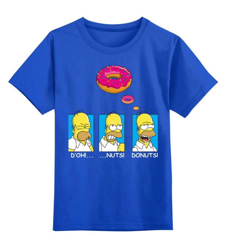 Футболка детская Printio Homer simpson & donut цв. синий р. 116, Homer simpson & donut
Футболка детская Printio Homer simpson & donut цв. синий р. 116, Homer simpson & donut
