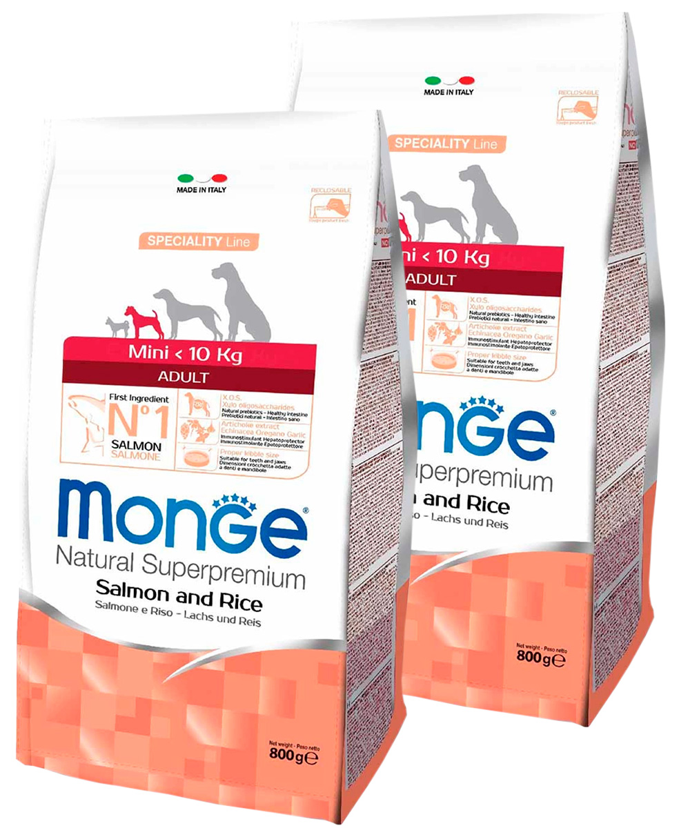 MONGE MONGE SPECIALITY DOG MINI ADULT SALMON для взрослых собак маленьких пород с лососем
MONGE MONGE SPECIALITY DOG MINI ADULT SALMON для взрослых собак маленьких пород с лососем