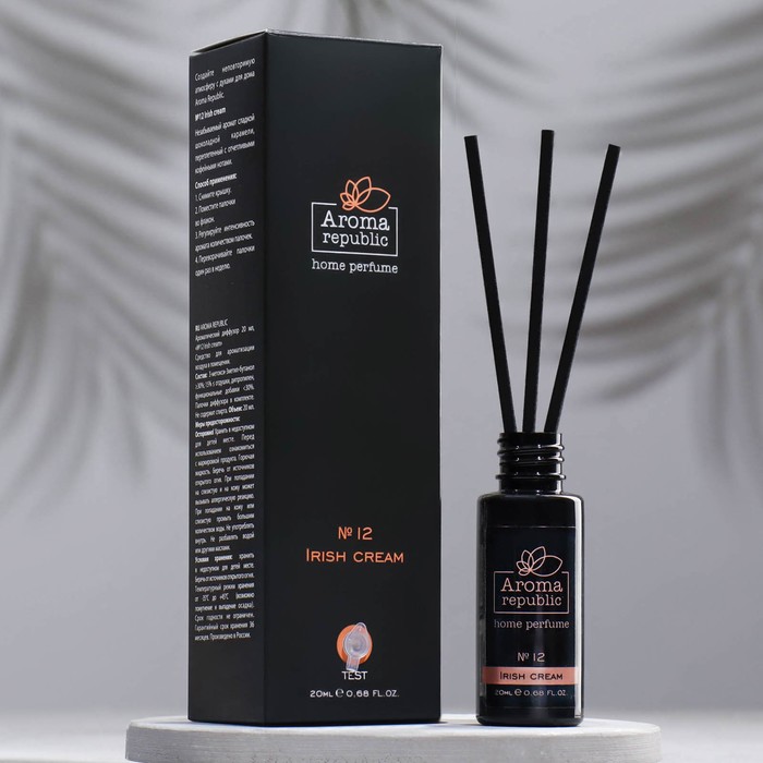 Диффузор ароматический AROMA REPUBLIC, 20 мл, "Irish cream", кофе с карамелью, AROMA REPUBLIC
Диффузор ароматический AROMA REPUBLIC, 20 мл, "Irish cream", кофе с карамелью, AROMA REPUBLIC