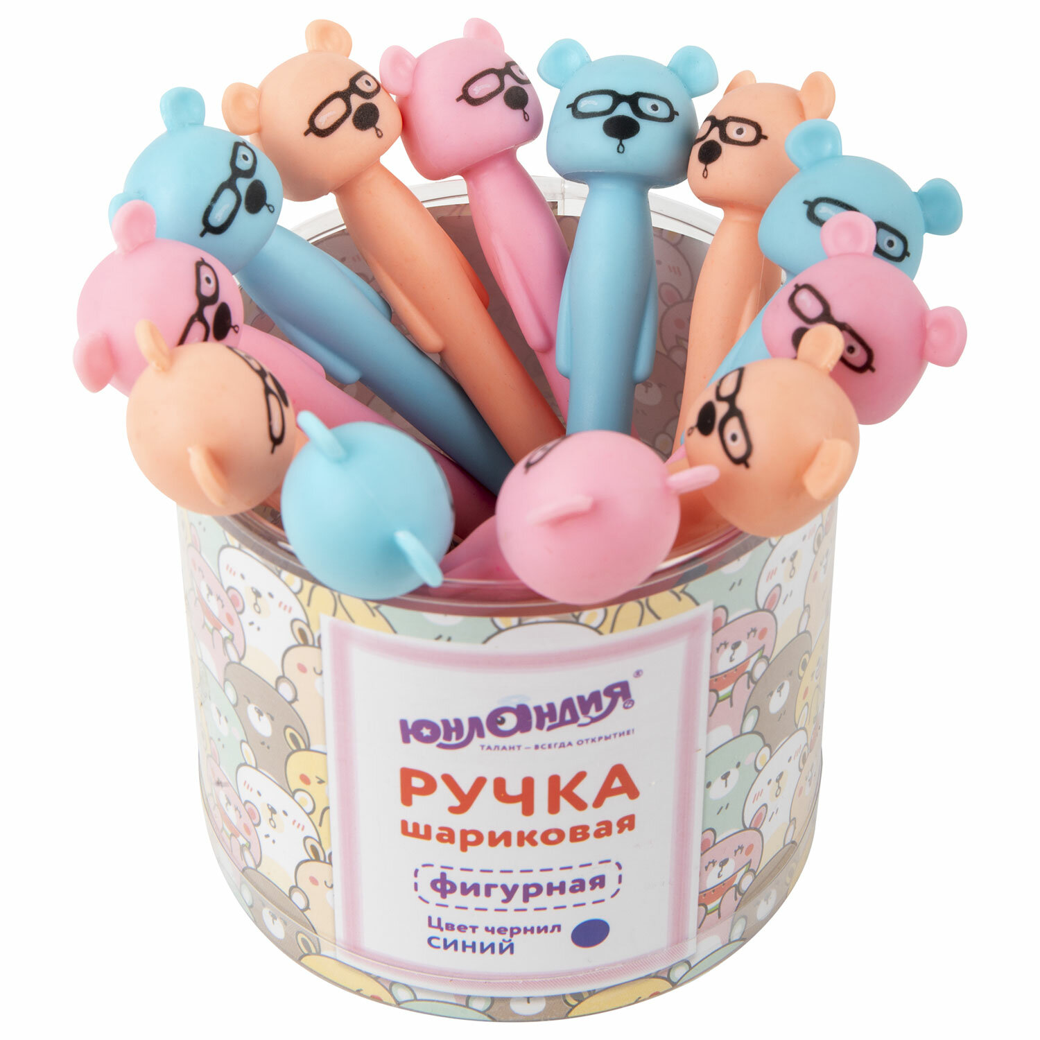 Ручка фигурная шариковая ЮНЛАНДИЯ Мишка, мягкий силиконовый корпус, ассорти, синяя 12 шт
Ручка фигурная шариковая ЮНЛАНДИЯ Мишка, мягкий силиконовый корпус, ассорти, синяя 12 шт