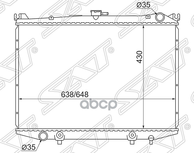 Радиатор Nissan Terrano 91-95/Mistral/Datsun/Hardboy/Pathfinder 95-99 Diesel Sat арт. NS00
Радиатор Nissan Terrano 91-95/Mistral/Datsun/Hardboy/Pathfinder 95-99 Diesel Sat арт. NS00
