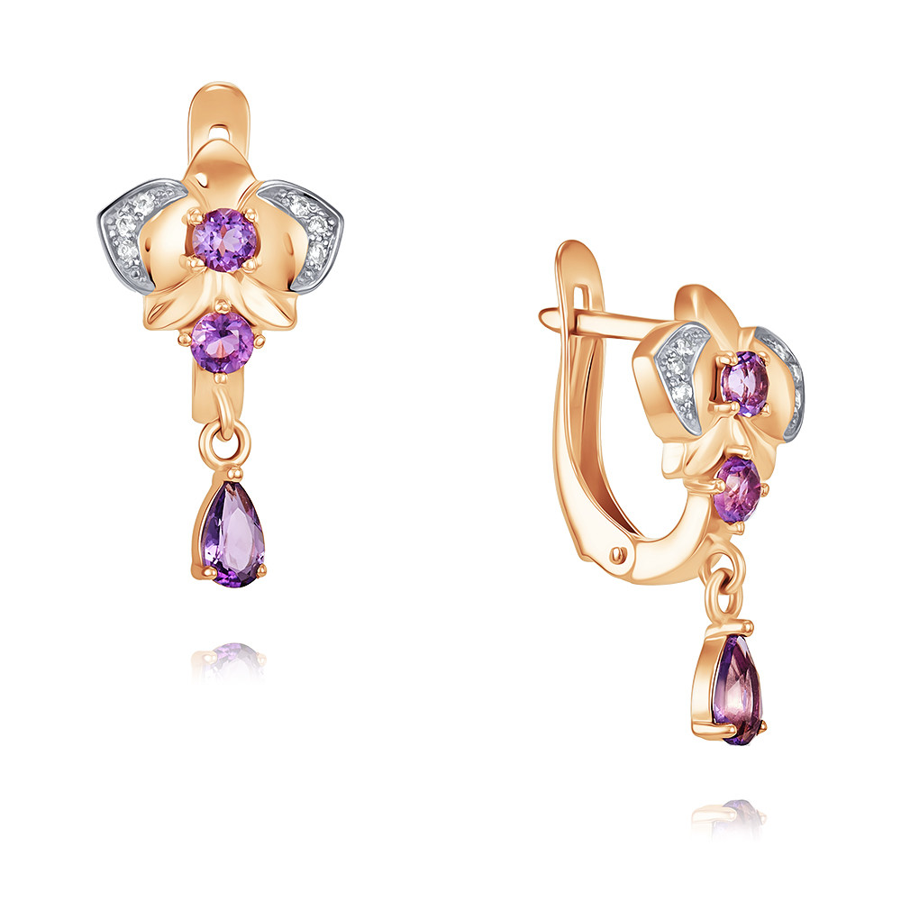 Серьги подвески из красного золота ADAMAS 24041022/03-А50Д-653, аметист/фианит, 24041022/03-А50Д-653
Серьги подвески из красного золота ADAMAS 24041022/03-А50Д-653, аметист/фианит, 24041022/03-А50Д-653
