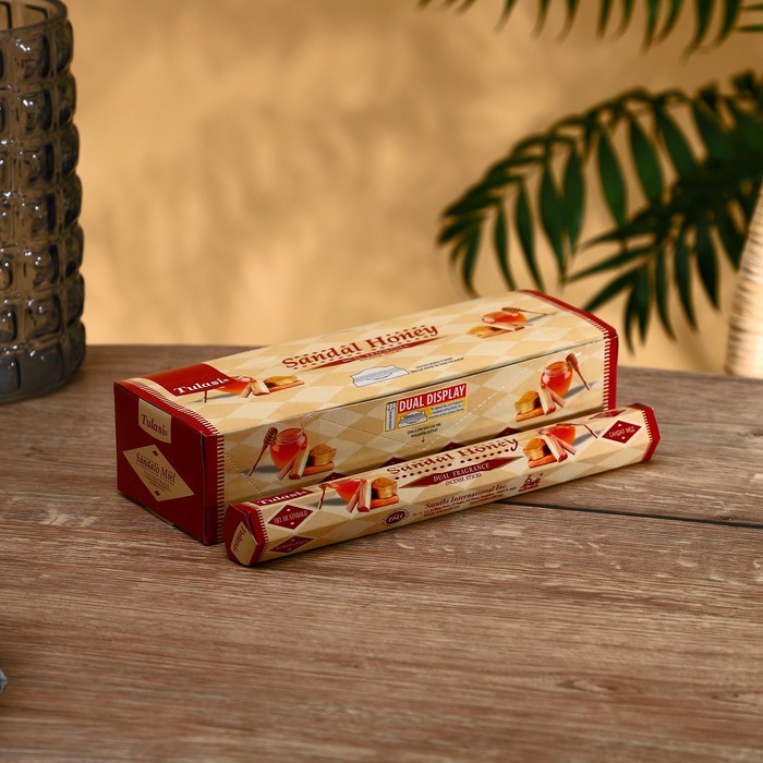 Благовония "Tulasi" 20 аромапалочек Sandal Honey, Indian style
Благовония "Tulasi" 20 аромапалочек Sandal Honey, Indian style