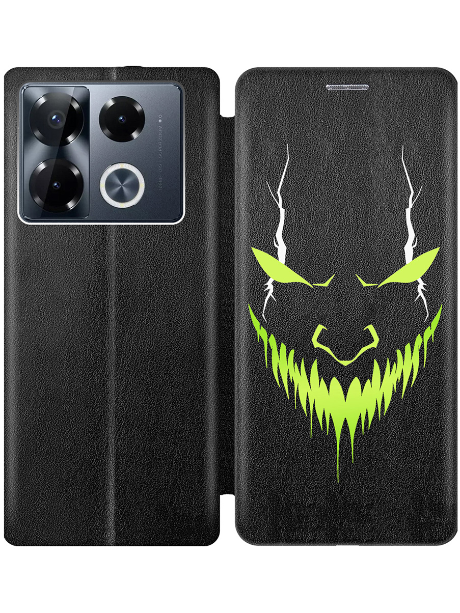 Чехол-книжка на Infinix Note 40 Pro/40 Pro 5g/40 Pro+ 5g с принтом "Evil Face" черный, Черный;белый;зеленый, 782627051
Чехол-книжка на Infinix Note 40 Pro/40 Pro 5g/40 Pro+ 5g с принтом "Evil Face" черный, Черный;белый;зеленый, 782627051