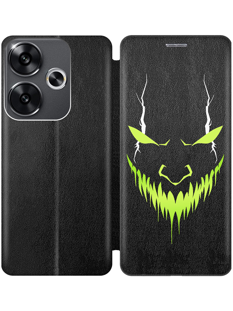 Чехол-книжка на Xiaomi Redmi Turbo 3 / Poco F6 с принтом "Evil Face" черный, Черный;белый;зеленый, 783980851
Чехол-книжка на Xiaomi Redmi Turbo 3 / Poco F6 с принтом "Evil Face" черный, Черный;белый;зеленый, 783980851