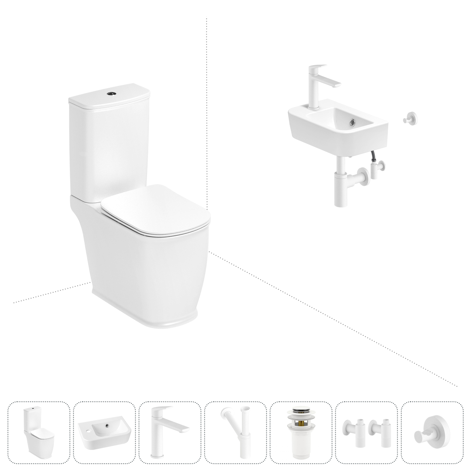 Напольный унитаз-компакт Lavinia Boho Bell Pro 202008819 в наборе 7 в 1, Белый, Набор для туалета_Bell Pro_33012020_левсторонняя раковина_ 7 в 1
Напольный унитаз-компакт Lavinia Boho Bell Pro 202008819 в наборе 7 в 1, Белый, Набор для туалета_Bell Pro_33012020_левсторонняя раковина_ 7 в 1