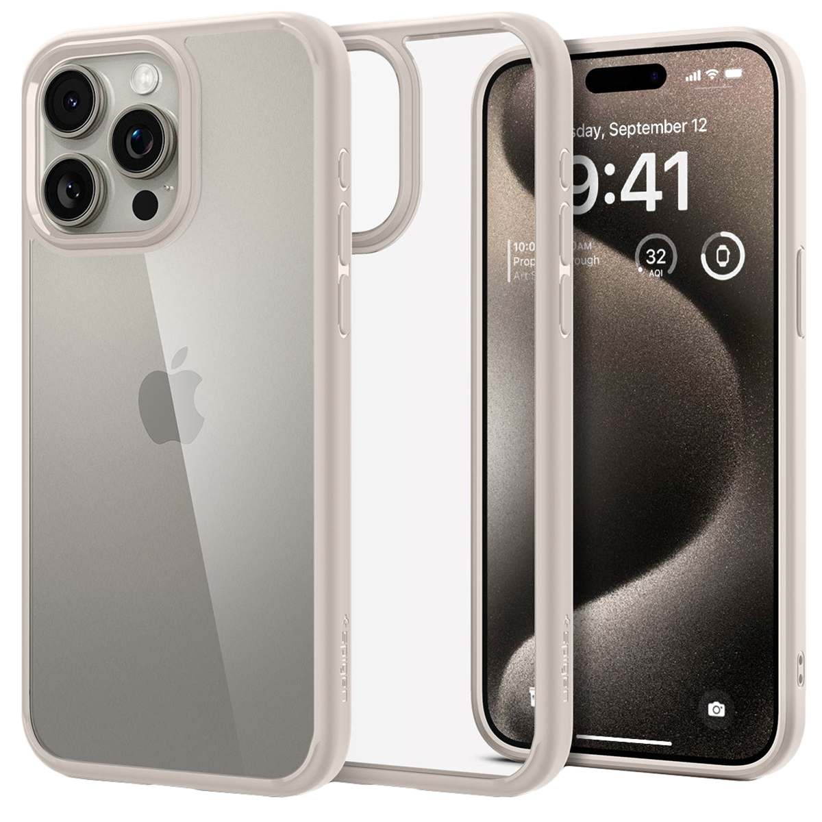 Защитный чехол Spigen Ultra Hybrid для iPhone 15 Pro Max Natural Titanium, Бежевый, ACS07209
Защитный чехол Spigen Ultra Hybrid для iPhone 15 Pro Max Natural Titanium, Бежевый, ACS07209