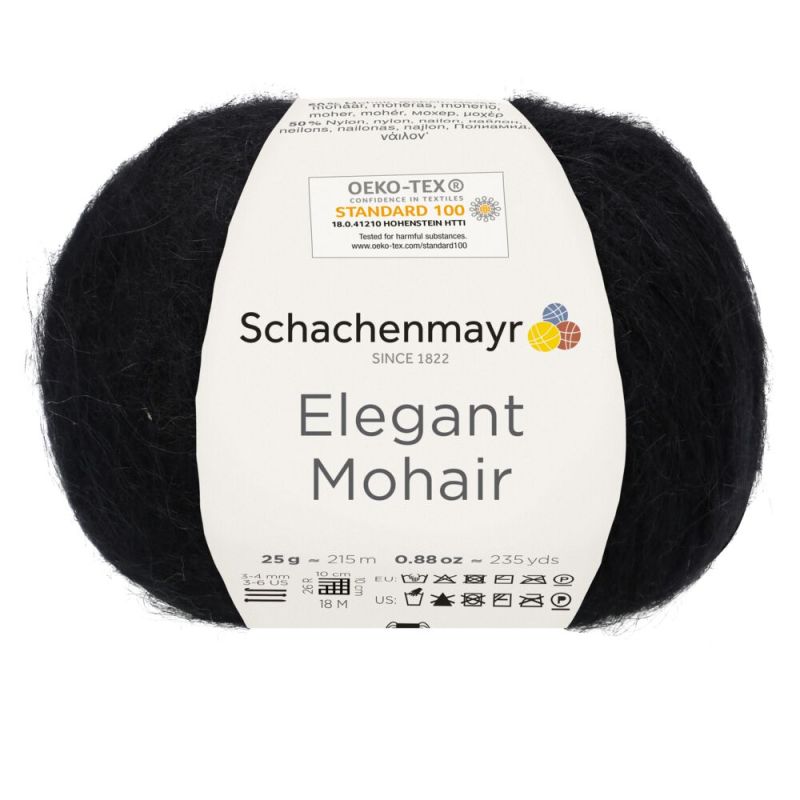 Пряжа Schachenmayr Elegant Mohair 9807003 00099, schwarz, черный, 00099, schwarz, черный)
Пряжа Schachenmayr Elegant Mohair 9807003 00099, schwarz, черный, 00099, schwarz, черный)
