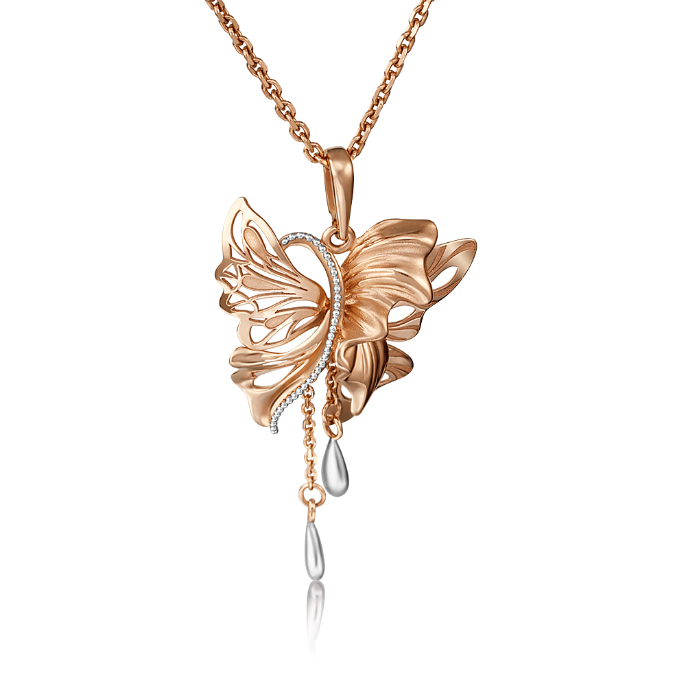 Кулон из белого золота/красного золота PLATINA jewelry 03-2899-00-000-1111-48, 03-2899-00-000-1111-48
Кулон из белого золота/красного золота PLATINA jewelry 03-2899-00-000-1111-48, 03-2899-00-000-1111-48