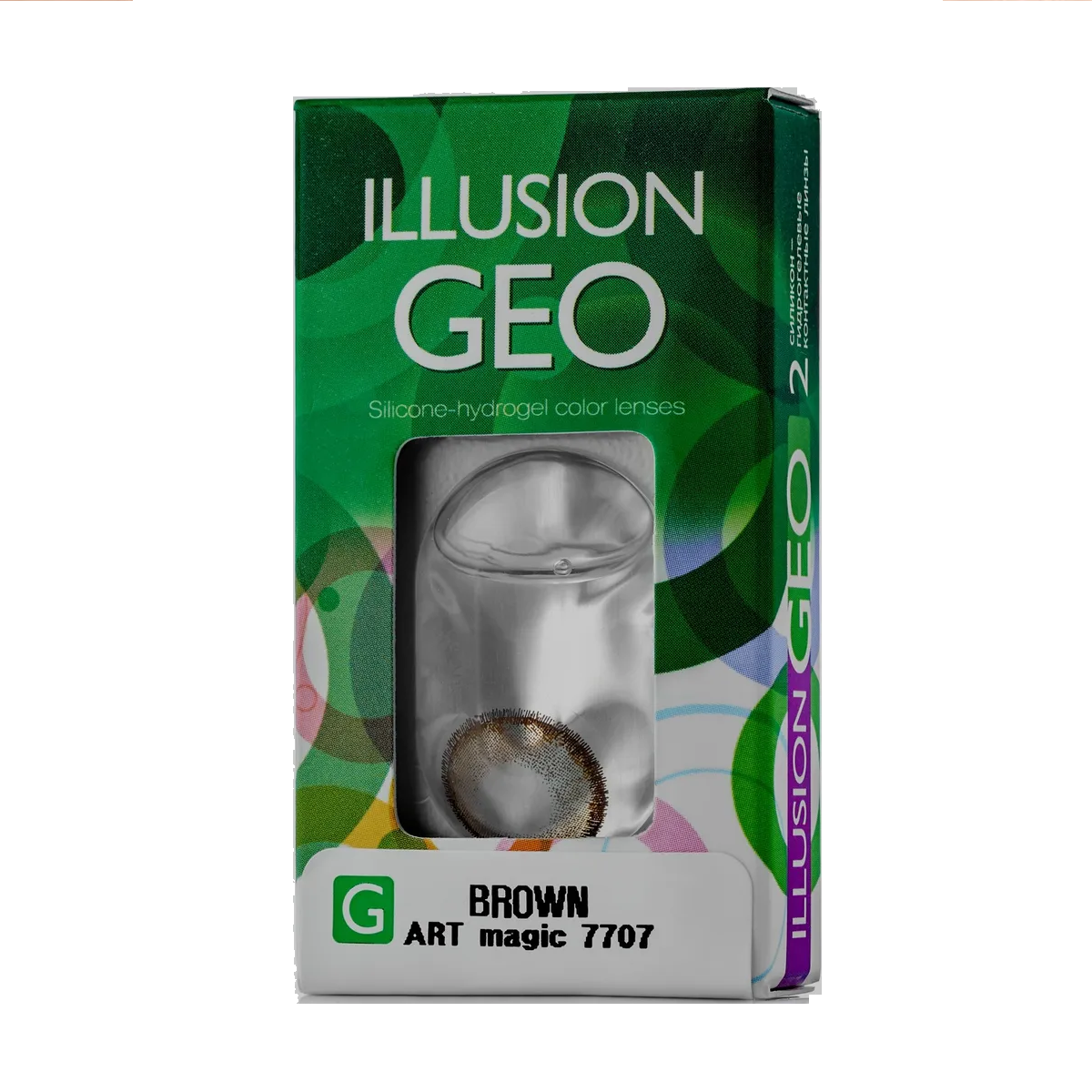 фото Контактные линзы illusion geo magic 2 линзы r 8.6 -6,0 карие