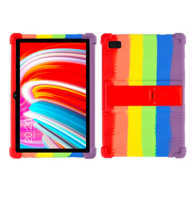 Силиконовый противоударный чехол-бампер MyPads для Teclast M40 / Teclast P20 HD с подставк, Радужный
Силиконовый противоударный чехол-бампер MyPads для Teclast M40 / Teclast P20 HD с подставк, Радужный