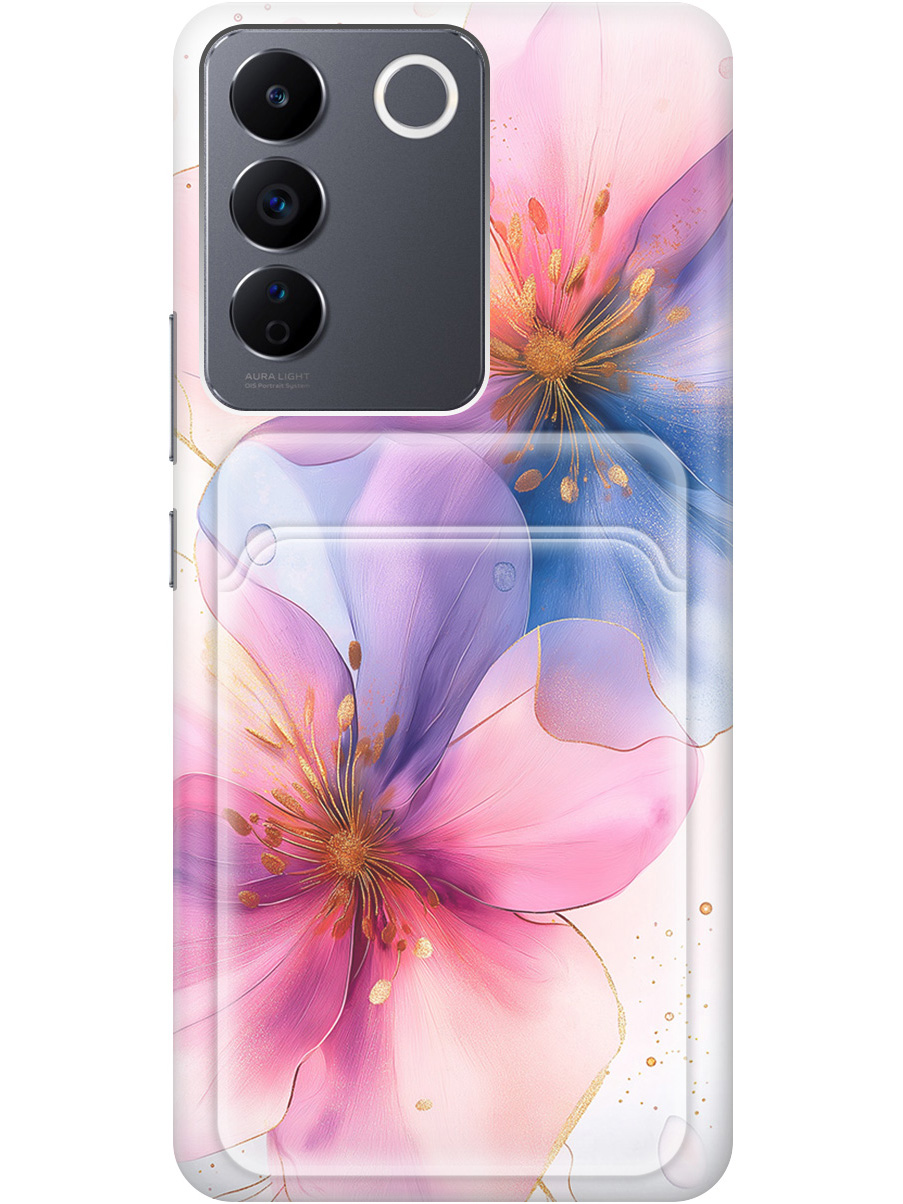 Силиконовый чехол на Vivo V27e с принтом "Магические цветочки" с карманом для карты, Белый;синий;прозрачный;розовый, 768743023
Силиконовый чехол на Vivo V27e с принтом "Магические цветочки" с карманом для карты, Белый;синий;прозрачный;розовый, 768743023
