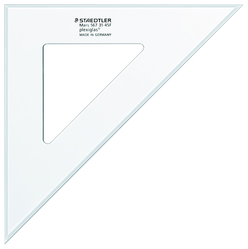 Staedtler Угольник Staedtler Mars, 45/45 °С, 31 см, пластик Прозрачный
Staedtler Угольник Staedtler Mars, 45/45 °С, 31 см, пластик Прозрачный