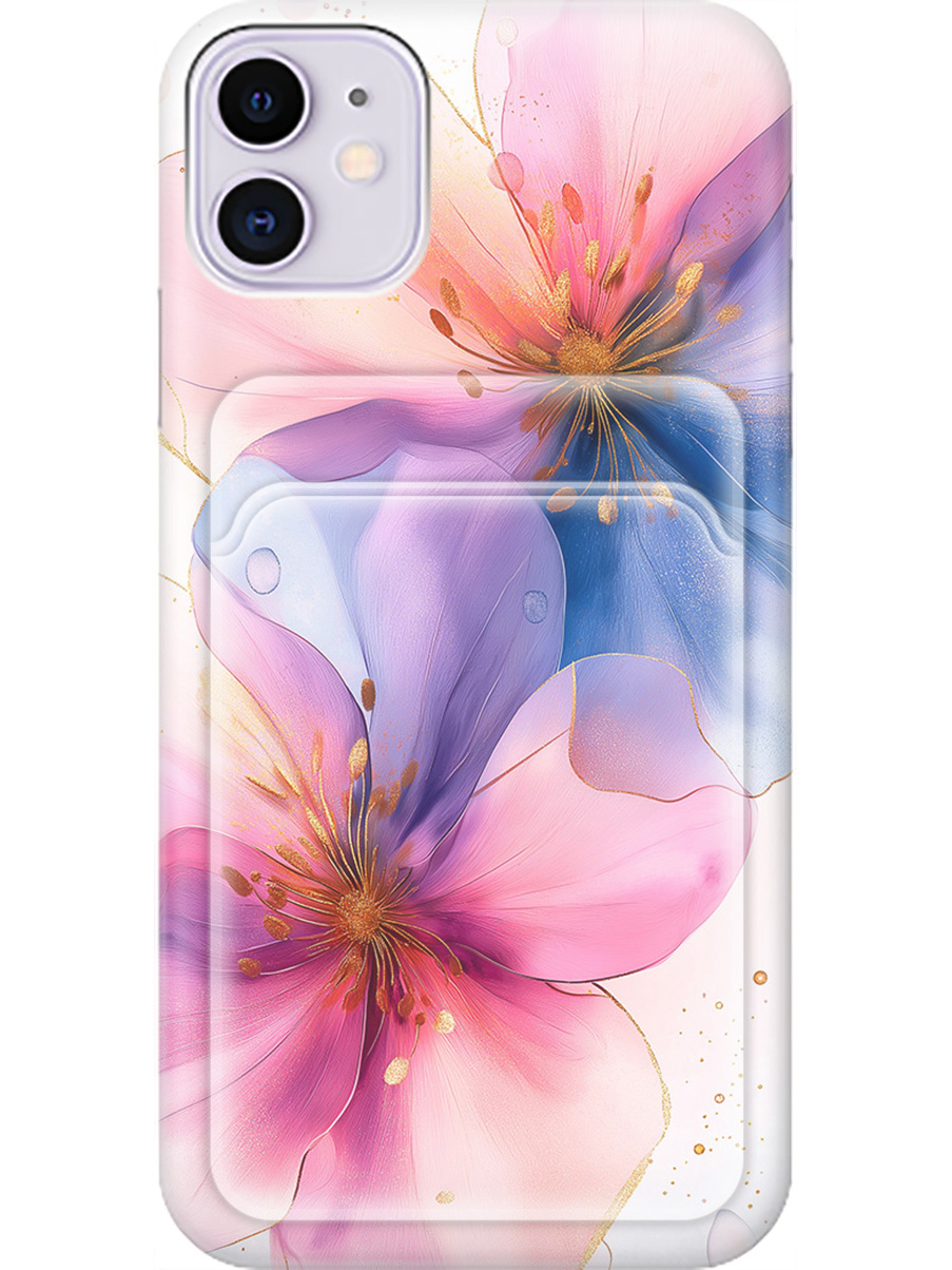 Силиконовый чехол на Apple iPhone 11 с принтом "Магические цветочки" с карманом для карты, Белый;синий;прозрачный;розовый, 721799523
Силиконовый чехол на Apple iPhone 11 с принтом "Магические цветочки" с карманом для карты, Белый;синий;прозрачный;розовый, 721799523