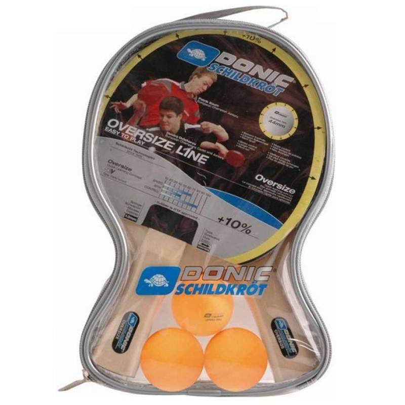 фото Набор для настольного тенниса donic oversize 2 ракетки, 3 мяча