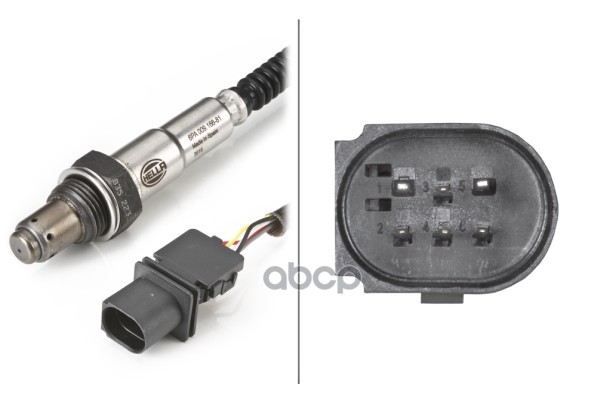 фото Лямбда-зонд hella 6pa009166-811 hella pagid/behr