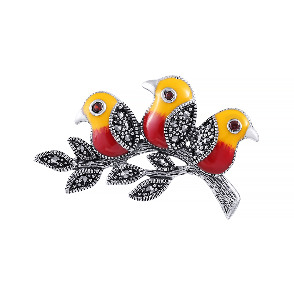 Брошь из серебра Element47 HB0699-ENM-3_BRP_GR_MZ_ENAM_WG, эмаль\гранат\марказит, HB0699-ENM-3_BRP_GR_MZ_ENAM_WG
Брошь из серебра Element47 HB0699-ENM-3_BRP_GR_MZ_ENAM_WG, эмаль\гранат\марказит, HB0699-ENM-3_BRP_GR_MZ_ENAM_WG