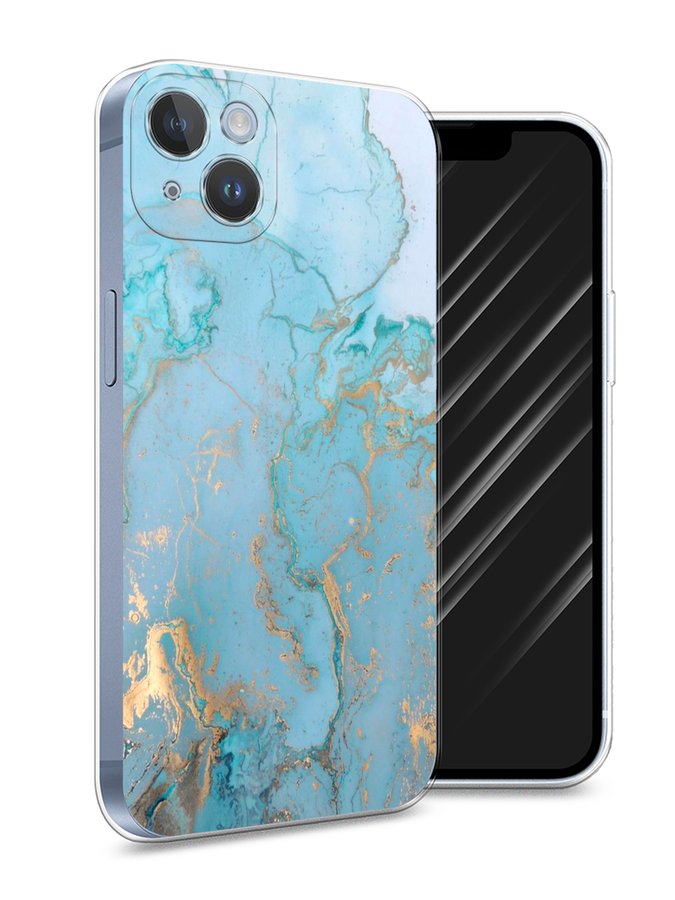 Чехол Awog на Apple iPhone 14 Plus / Айфон 14 Плюс "Голубой мрамор рисунок", Голубой;золотистый, 15350-3
Чехол Awog на Apple iPhone 14 Plus / Айфон 14 Плюс "Голубой мрамор рисунок", Голубой;золотистый, 15350-3