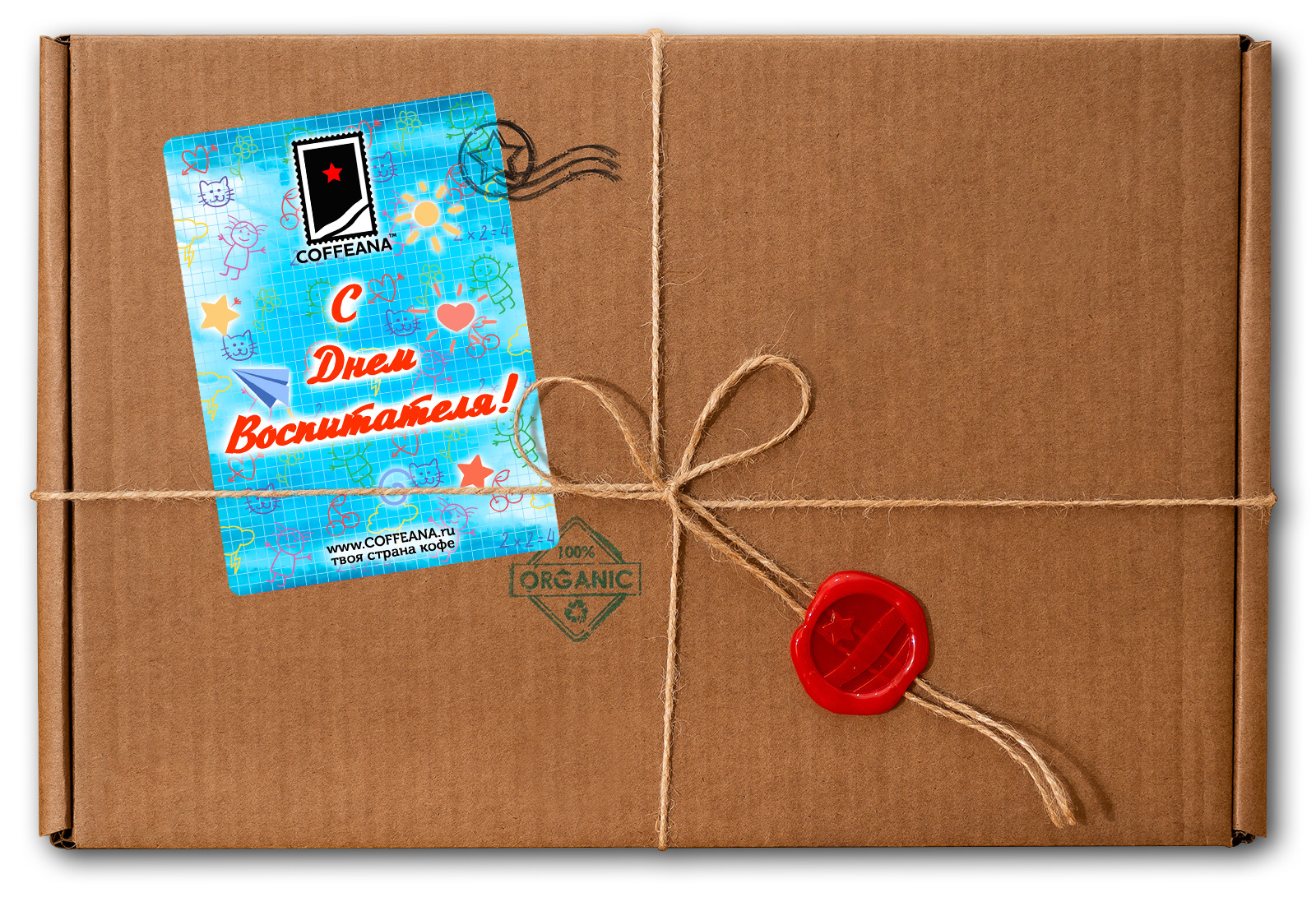 фото Подарочный набор кофе coffeana "с днем воспитателя" - 1