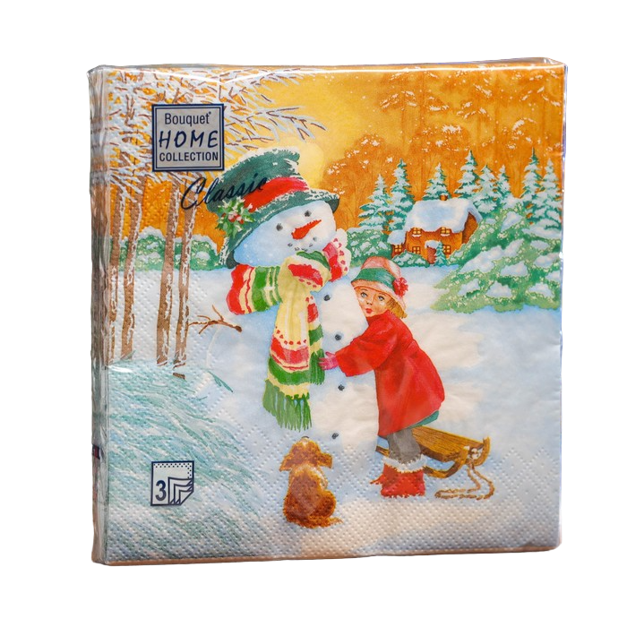 Салфетки бумажные Мята Home Collection Classic Трехслойные Девочка и добрый снеговик 3шт
Салфетки бумажные Мята Home Collection Classic Трехслойные Девочка и добрый снеговик 3шт