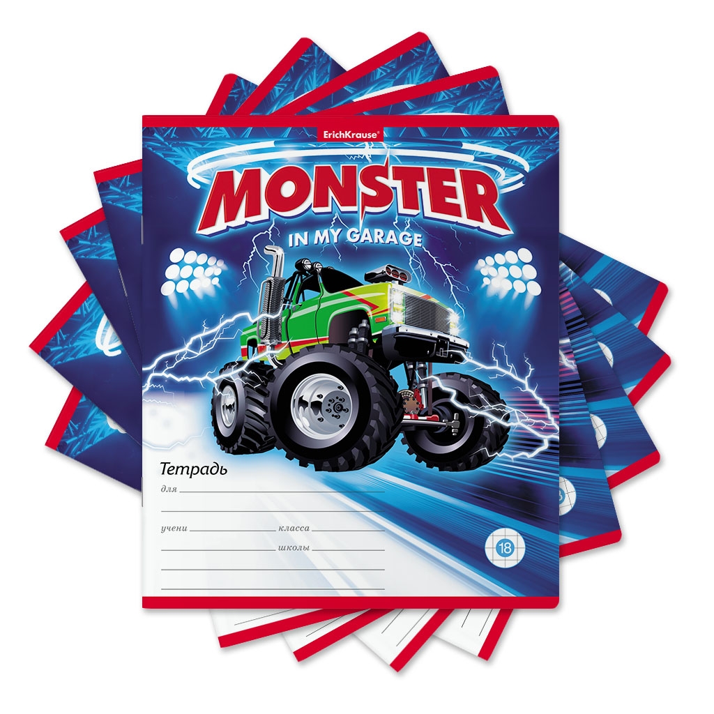 Тетрадь школьная ErichKrause 018010154-49203 Monster car клетка 18 листов А5 1 шт, Monster car
Тетрадь школьная ErichKrause 018010154-49203 Monster car клетка 18 листов А5 1 шт, Monster car
