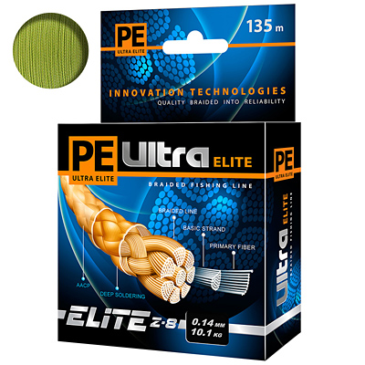 Леска плетеная Aqua PE Ultra Elite Z-8 0,14 мм, 135 м, 10,1 кг, olive, Зеленый, PE Ultra Elite Z-8
Леска плетеная Aqua PE Ultra Elite Z-8 0,14 мм, 135 м, 10,1 кг, olive, Зеленый, PE Ultra Elite Z-8