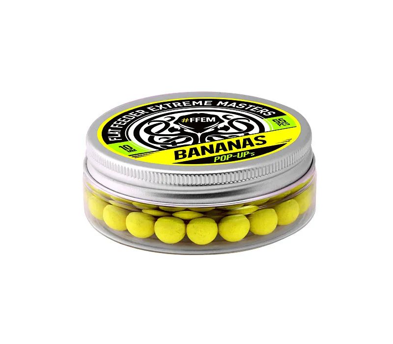 Плавающие бойлы FFEM Baits POP-UP BANANAS 10мм, Банан, 55 штук, Желтый, POPUP_10_12_koi-fish
Плавающие бойлы FFEM Baits POP-UP BANANAS 10мм, Банан, 55 штук, Желтый, POPUP_10_12_koi-fish