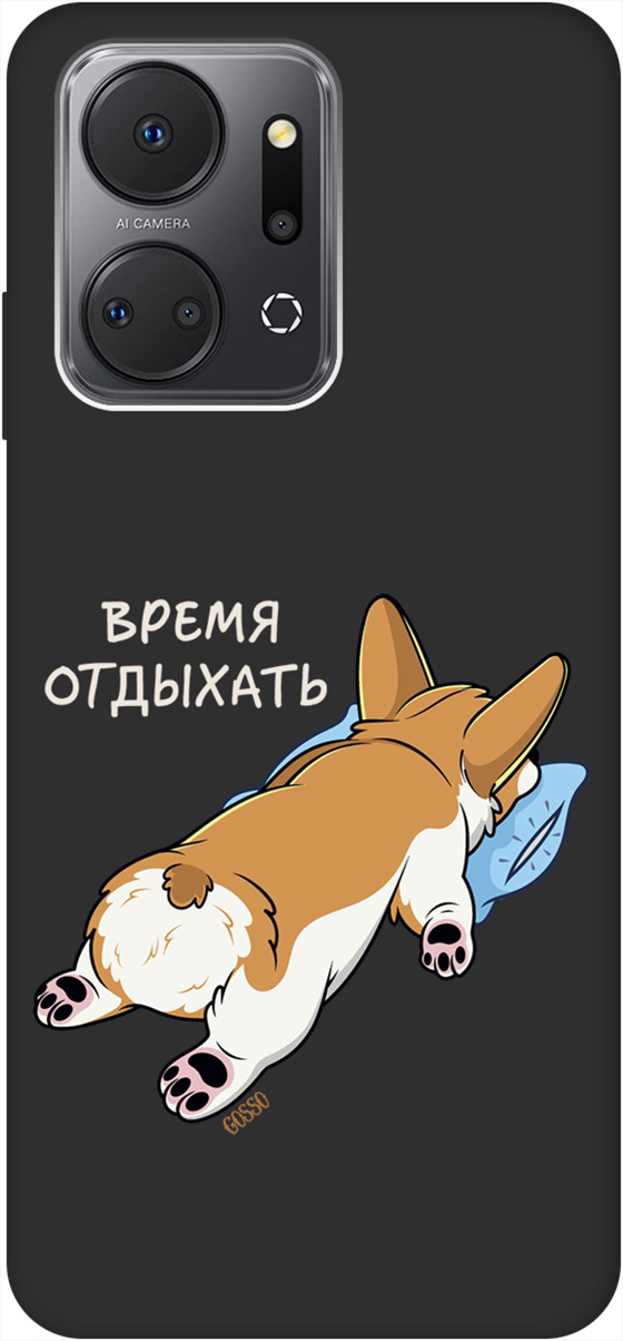 Матовый Soft Touch Чехаол на Honor X7a "Relax for corgi" черный, Черный;белый;коричневый, 159390
Матовый Soft Touch Чехаол на Honor X7a "Relax for corgi" черный, Черный;белый;коричневый, 159390