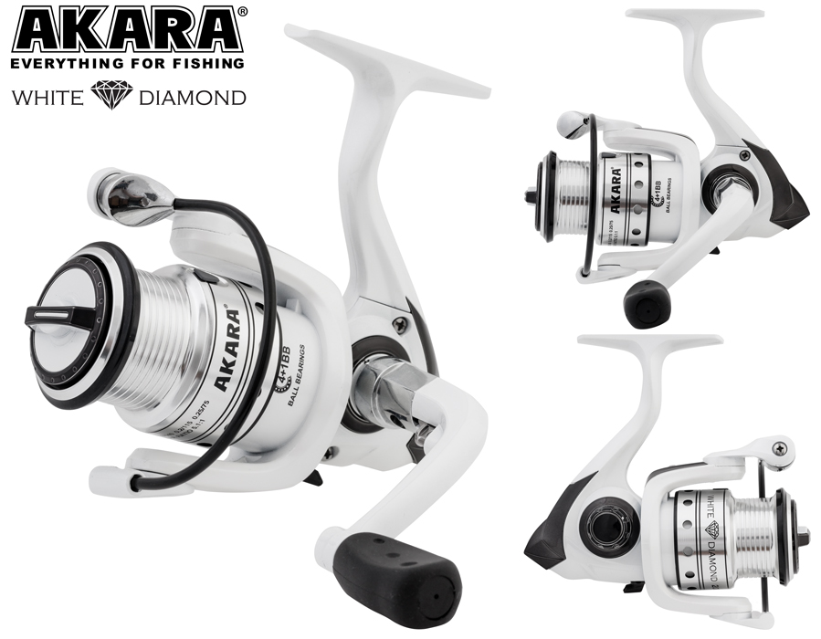Катушка безынерционная Akara White Diamond 3000 3+1 bb, Катушка безынерционная Akara White Diamond
Катушка безынерционная Akara White Diamond 3000 3+1 bb, Катушка безынерционная Akara White Diamond