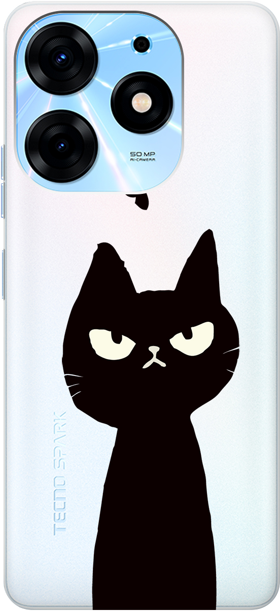 Чехол на Tecno Spark 10 Pro "Disgruntled Cat" прозрачный, Прозрачный;черный, 159565
Чехол на Tecno Spark 10 Pro "Disgruntled Cat" прозрачный, Прозрачный;черный, 159565