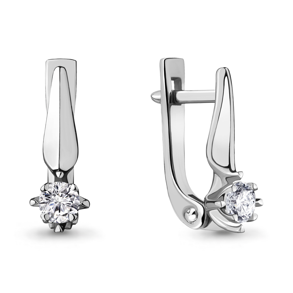 Серьги из белого золота с бриллиантом Aquamarine Aquamarine 942460_585_бз, 942460_585_бз
Серьги из белого золота с бриллиантом Aquamarine Aquamarine 942460_585_бз, 942460_585_бз