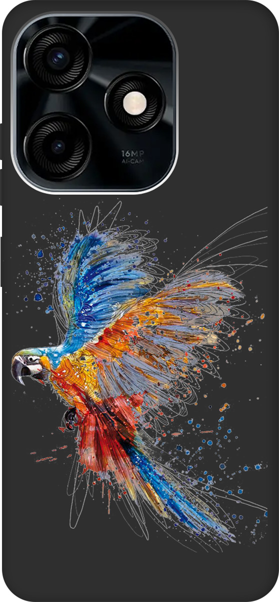 Матовый Soft Touch Чехол на Tecno Spark 10C "Colorful Parrot" черный, Черный;красный;синий, 159588
Матовый Soft Touch Чехол на Tecno Spark 10C "Colorful Parrot" черный, Черный;красный;синий, 159588