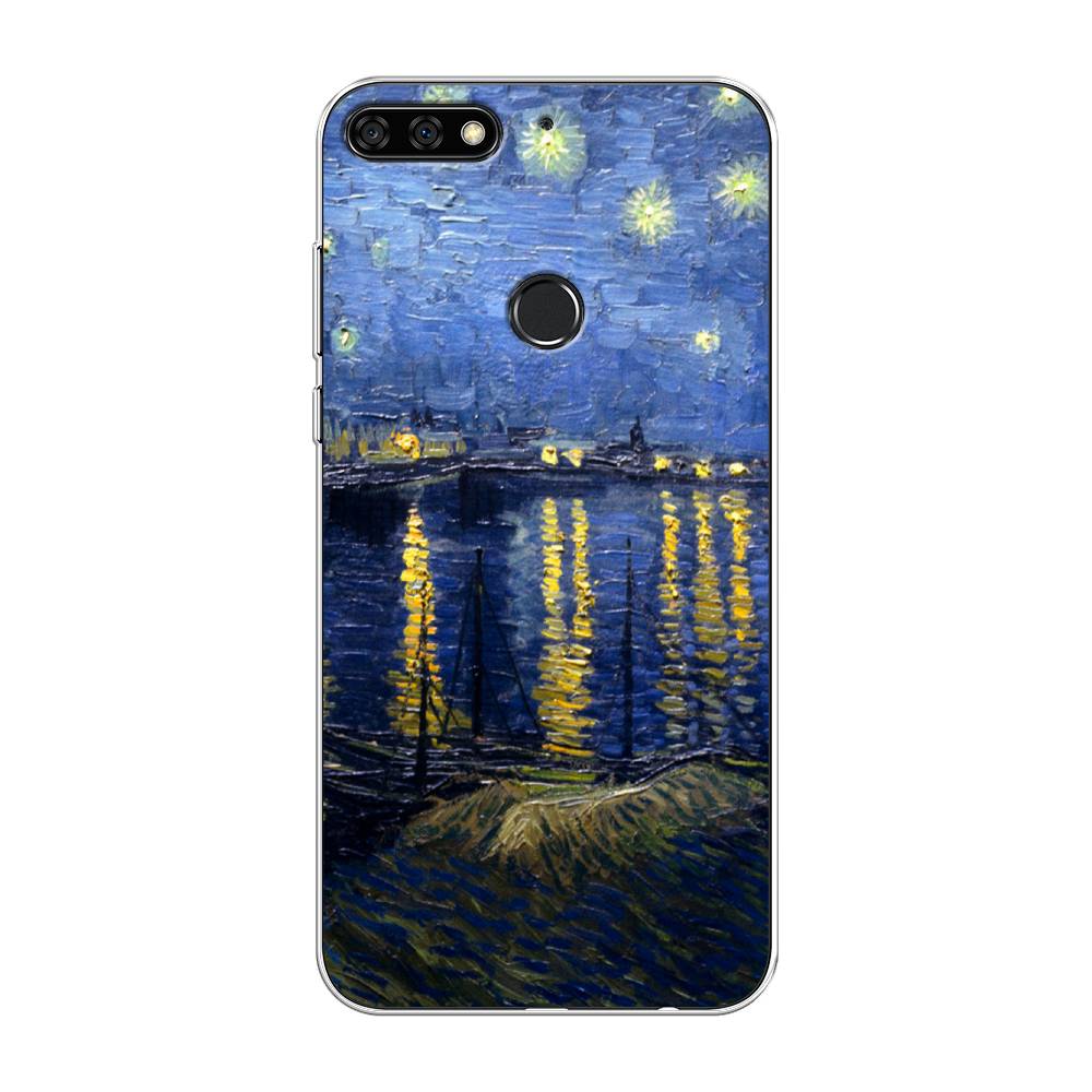 Чехол на Honor 7C Pro/Huawei Y7 Prime 2018/Nova 2 Lite "Звездная ночь над Роной", Синий;желтый, 65550-4
Чехол на Honor 7C Pro/Huawei Y7 Prime 2018/Nova 2 Lite "Звездная ночь над Роной", Синий;желтый, 65550-4