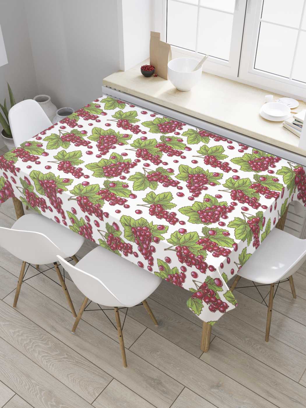 Скатерть прямоугольная JoyArty "Грозди винограда" из сатена, 120x145 см, Зеленый, Грозди винограда 
Скатерть прямоугольная JoyArty "Грозди винограда" из сатена, 120x145 см, Зеленый, Грозди винограда