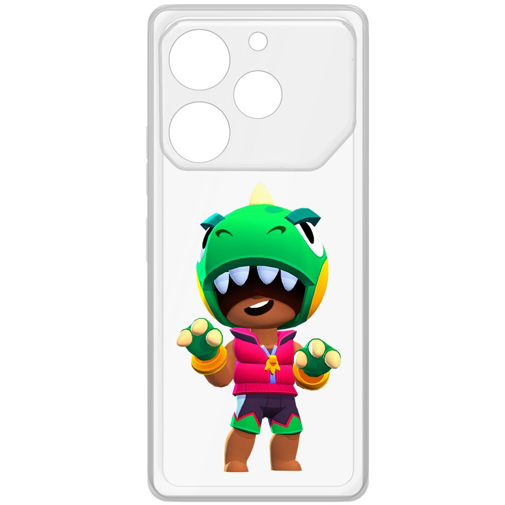 Чехол-накладка Krutoff Clear Case Brawl Stars-Дино Леон для TECNO Pova 6 Pro, Прозрачный
Чехол-накладка Krutoff Clear Case Brawl Stars-Дино Леон для TECNO Pova 6 Pro, Прозрачный