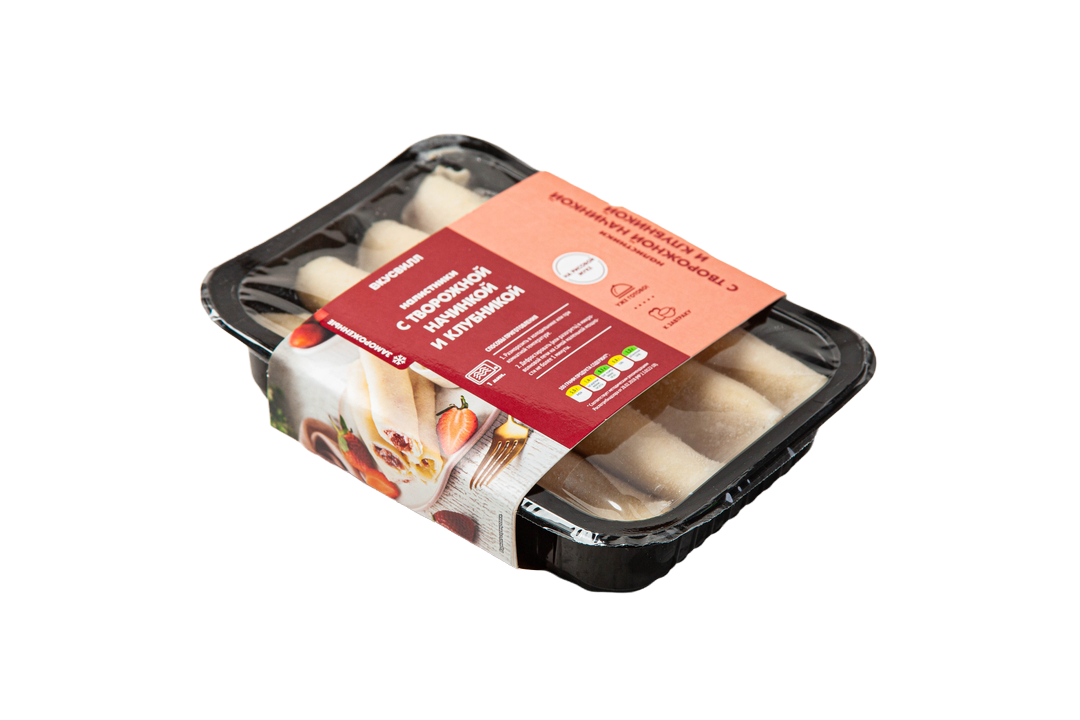 Блинчики ВкусВилл Налистники с творогом и клубникой замороженные 300 г
Блинчики ВкусВилл Налистники с творогом и клубникой замороженные 300 г