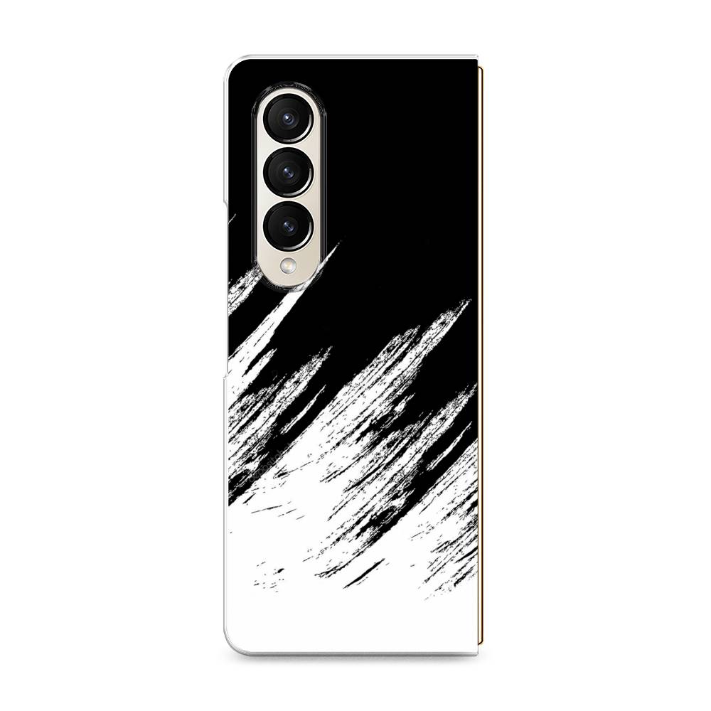 фото Чехол awog на samsung galaxy z fold 4 / самсунг галакси зет фо "черно белые брызги"