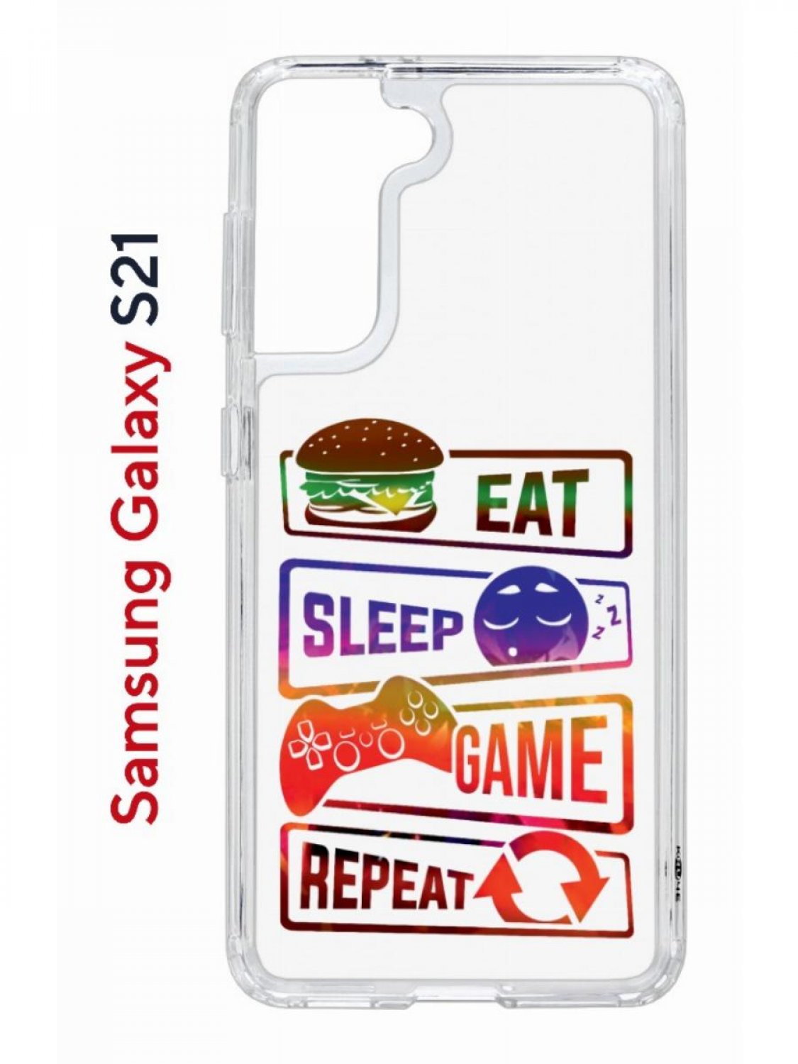 Чехол на Samsung S21 с принтом Kruche Print Repeat,противоударный бампер,с защитой камеры, Прозрачный;фиолетовый;коричневый;оранжевый, Самсунг Галакси с21
Чехол на Samsung S21 с принтом Kruche Print Repeat,противоударный бампер,с защитой камеры, Прозрачный;фиолетовый;коричневый;оранжевый, Самсунг Галакси с21