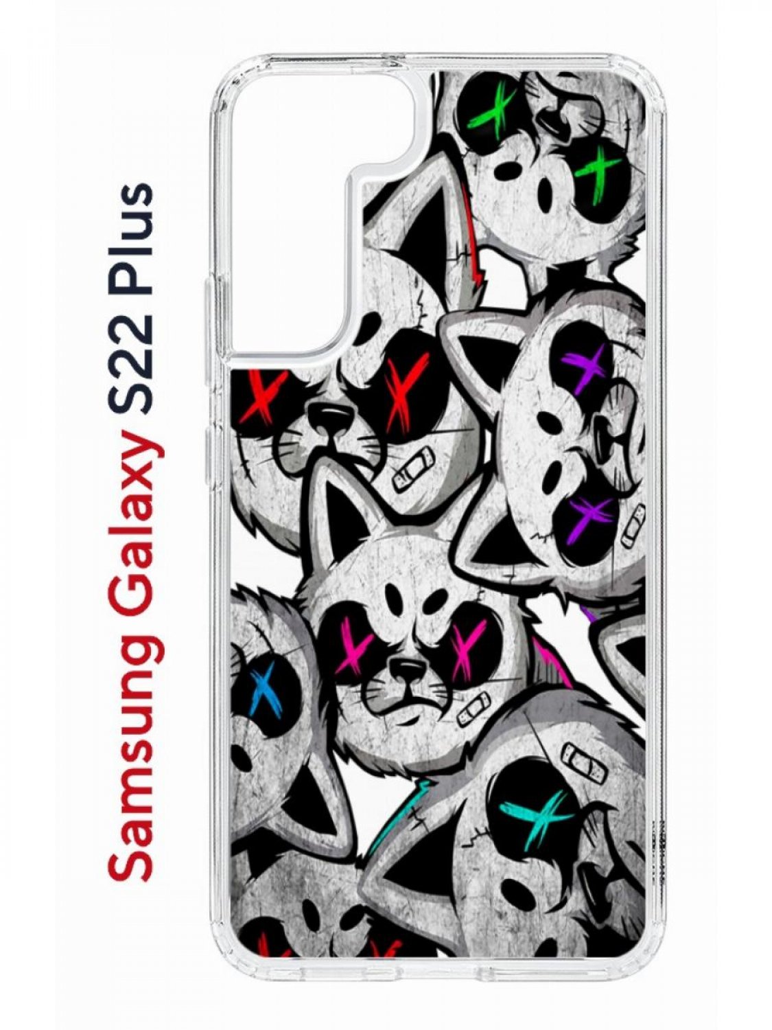 Чехол на Samsung Galaxy S22 Plus Kruche Print Angry Cats,противоударный бампер с принтом, Прозрачный;серый;красный;фиолетовый, Самсунг Галакси с22 Плюс
Чехол на Samsung Galaxy S22 Plus Kruche Print Angry Cats,противоударный бампер с принтом, Прозрачный;серый;красный;фиолетовый, Самсунг Галакси с22 Плюс