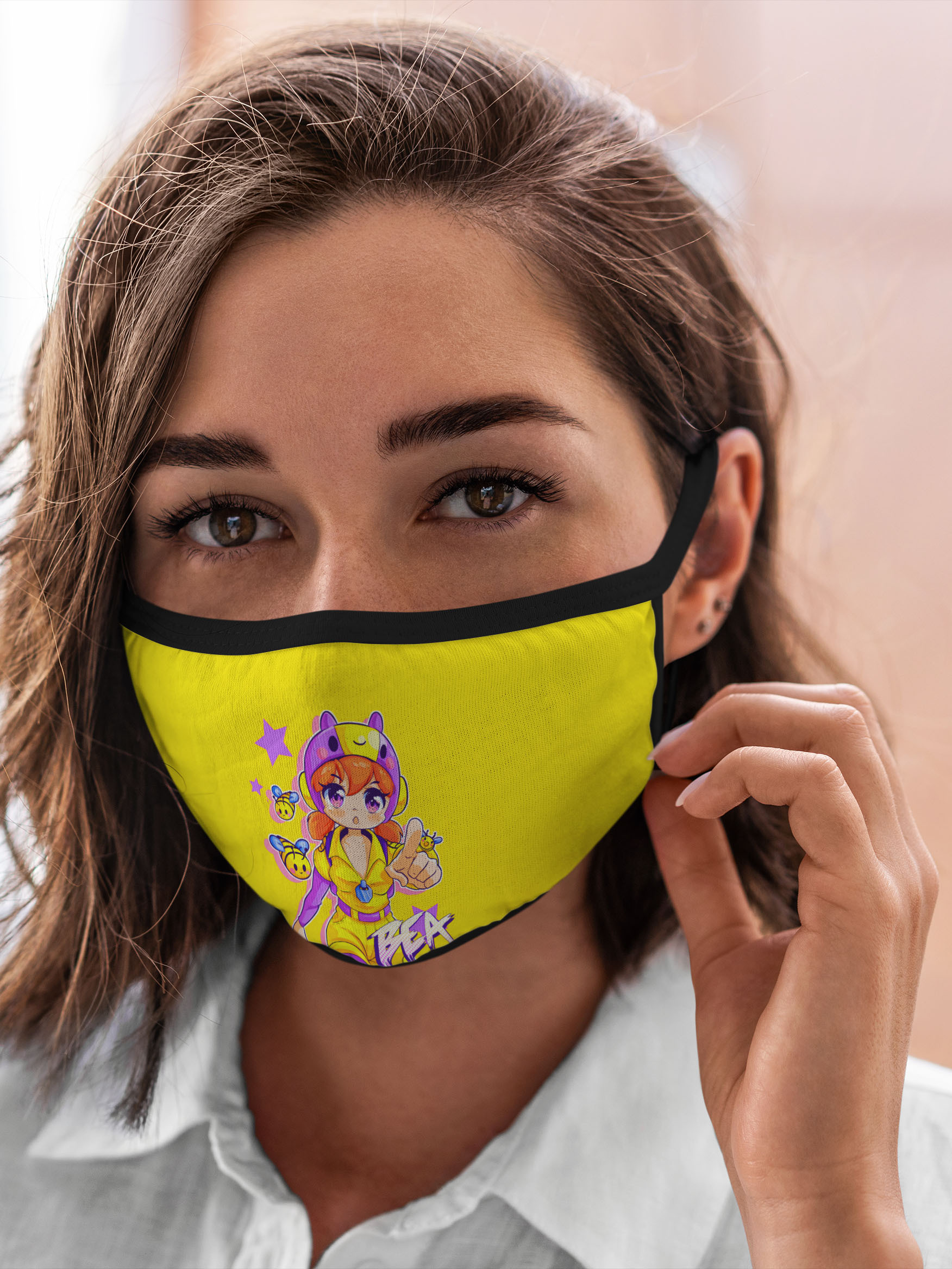 Многоразовая маска унисекс Burnettie Brawl Stars Bea, Разноцветный, Brawl Stars Bea 
Многоразовая маска унисекс Burnettie Brawl Stars Bea, Разноцветный, Brawl Stars Bea