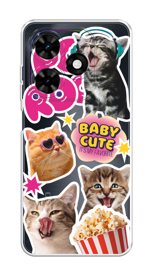 Чехол на Tecno Spark Go 2024/Spark 20C "Popcorn cats", Серый;коричневый;розовый, 304650-1
Чехол на Tecno Spark Go 2024/Spark 20C "Popcorn cats", Серый;коричневый;розовый, 304650-1