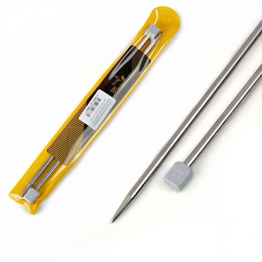 Спицы для вязания прямые Maxwell Gold арт.9062 6,0 мм /25 см (2 шт) 2 сорт, Серебристый
Спицы для вязания прямые Maxwell Gold арт.9062 6,0 мм /25 см (2 шт) 2 сорт, Серебристый