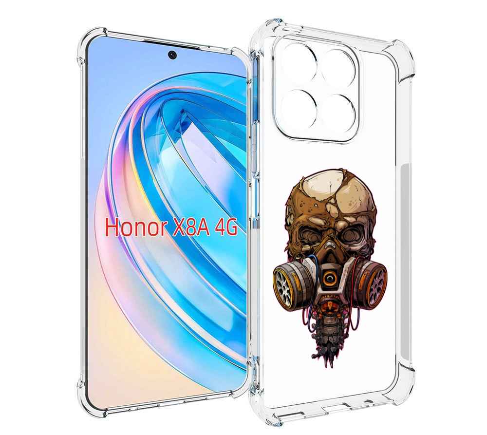 Чехол MyPads Подробный красочный человеческий череп с противогазом для Honor X8a, Tocco
Чехол MyPads Подробный красочный человеческий череп с противогазом для Honor X8a, Tocco