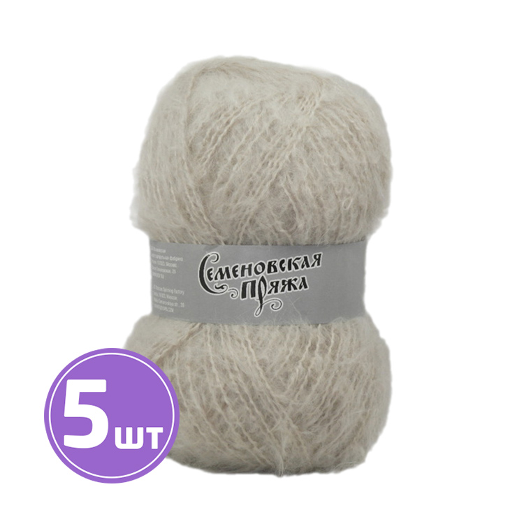 Пряжа Семеновская Mohair Goat Ангорская коза 130003 речной жемчуг 5 шт по 100 г, Бежевый
Пряжа Семеновская Mohair Goat Ангорская коза 130003 речной жемчуг 5 шт по 100 г, Бежевый
