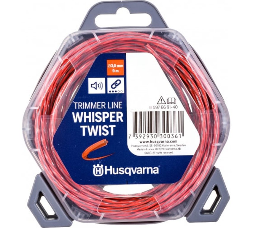 Леска для триммера прямая круг 3 мм Husqvarna Whisper twist 5976691-40 9 м, Красный, Whisper Twist
Леска для триммера прямая круг 3 мм Husqvarna Whisper twist 5976691-40 9 м, Красный, Whisper Twist