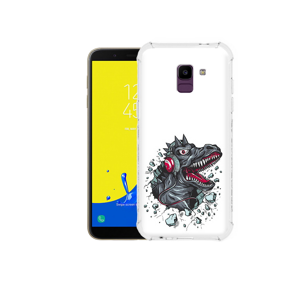 Чехол MyPads Tocco для Samsung Galaxy J6 (2018) Нарисованный динозавр в наушниках, Прозрачный, Tocco
Чехол MyPads Tocco для Samsung Galaxy J6 (2018) Нарисованный динозавр в наушниках, Прозрачный, Tocco